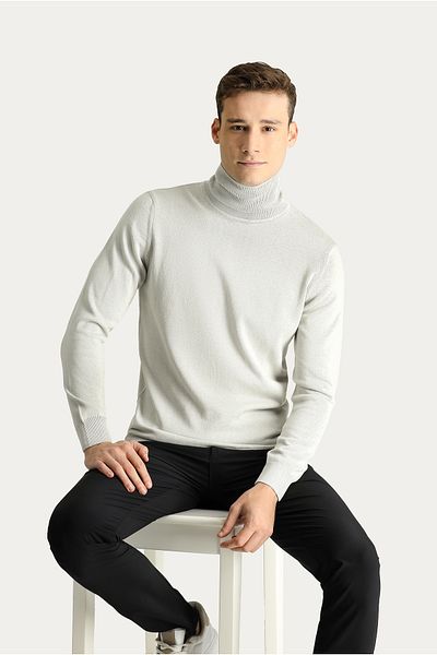 Kiğılı Turtleneck Regular Fit Cotton Knitwear Sweater