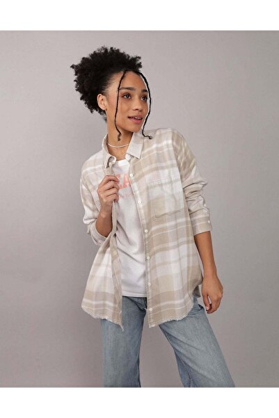 AMERICAN EAGLE قميص AE منقوش بأزرار