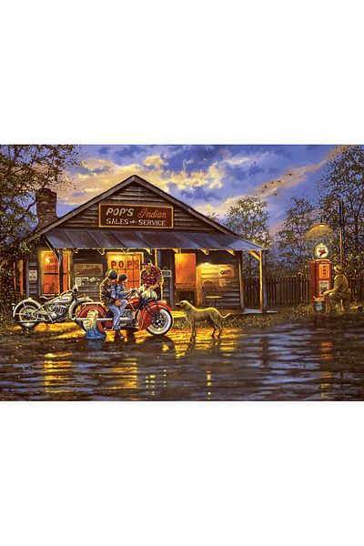 Art Puzzle Motorcyclist 1000 Piece Puzzle
