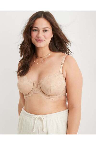 AMERICAN EAGLE حمالة صدر Aerie Real Power Poppy Lace غير مبطنة
