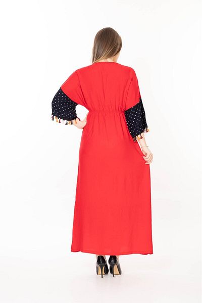 mervemoda Women's Summer Short Sleeve Woven Dress