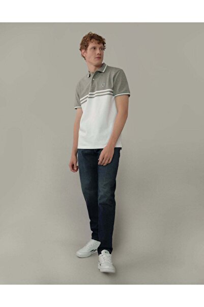 AMERICAN EAGLE قميص بولو مخطط من AE