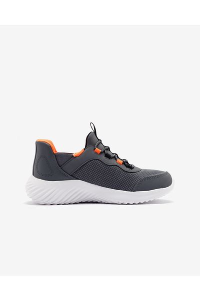 SKECHERS Bounder - Brisk-Burst Large Male Child Gray Sports Shoes 403822L Ccor