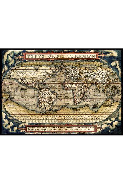 Art Puzzle First Modern Atlas,1570 3000 Piece Puzzle