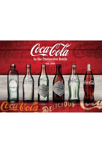 Art Puzzle Coca-Cola Vintage Bottles 1000 Piece Puzzle