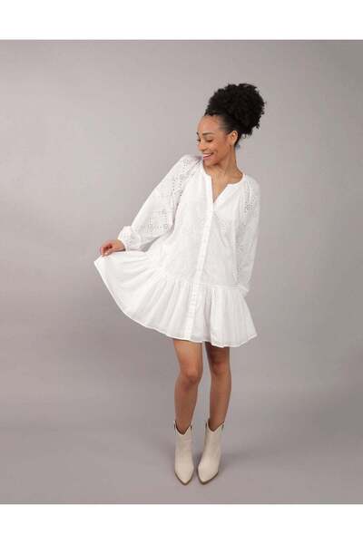 AMERICAN EAGLE AE Drop Waist Shirt Mini Dress