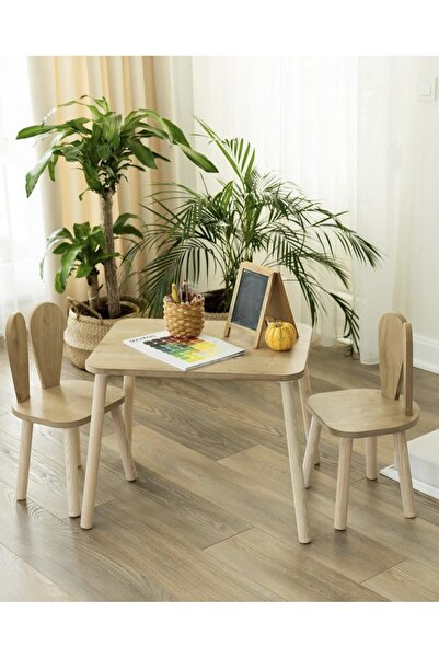 SEAPOL - 1 Adet Masa 2 Adet Sandayeden Oluşan Çocuk Aktivite Takımı - Tavsan ...