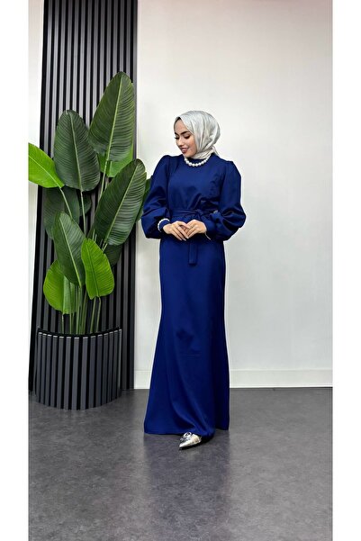 moda zeynaa Balık model dabıl krep tesettür abiye