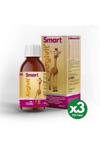 Argivit 3 Pieces 150 ml Smart Syrup