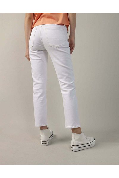 AMERICAN EAGLE AE Stretch Super High-Waisted Ankle Straight Jean