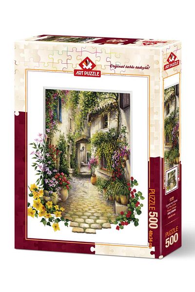 Art Puzzle لغز الشارع الأزهار 500 قطعة