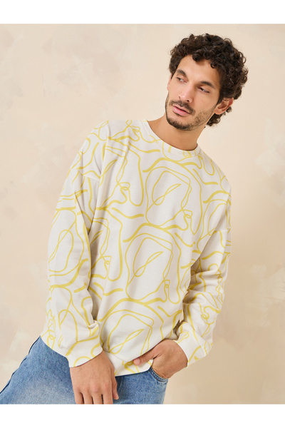 Styli قميص من النوع الثقيل ذو طباعة كاملة