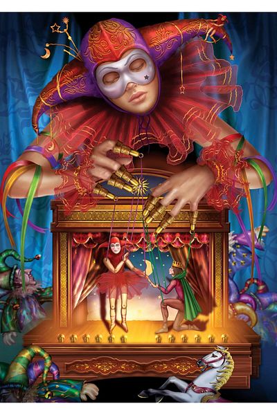 Art Puzzle Masked Puppet Shop 500 Piece Puzzle