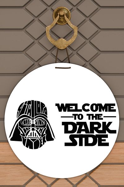 Dormot Home Modern Door Ornament - White Star Wars Door Ornament and Painting - Outdoor Door Ornament