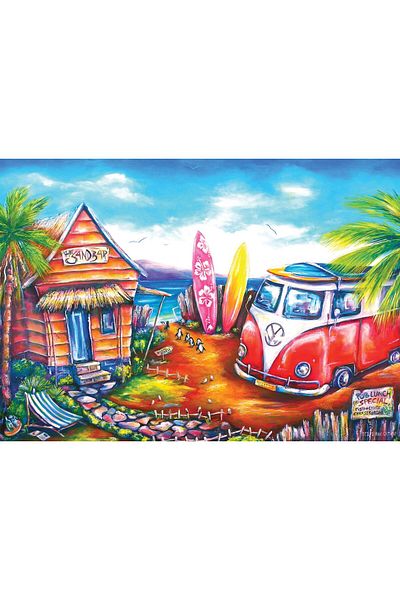 Art Puzzle 260 Piece Surf Camp Puzzle