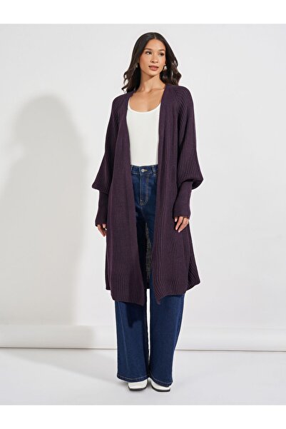 Styli Regular Fit Longline Chunky Knit Cardigan