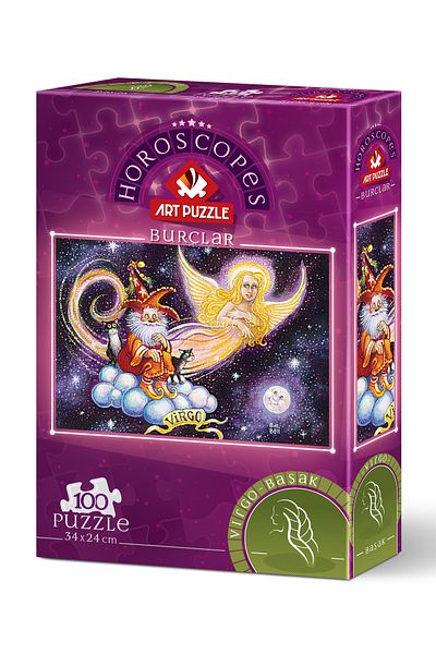 Art Puzzle Virgo Zodiac 100 Piece Puzzle