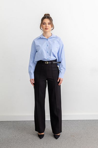 Yüksel Ergül 3080 Double Belted Trousers