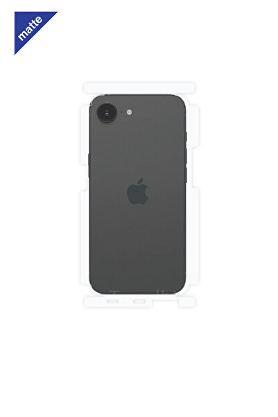 Wrapsol iPhone 16e Mat Arka ve Yan Koruyucu Poliüretan Film