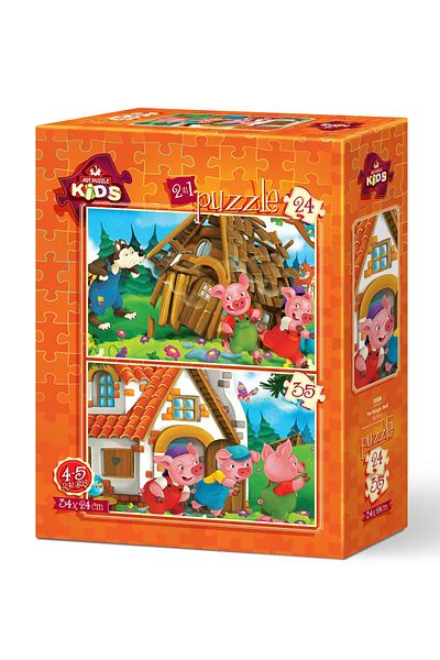 Art Puzzle Art Hungry Wolf for Kids 24 35 Piece Puzzle