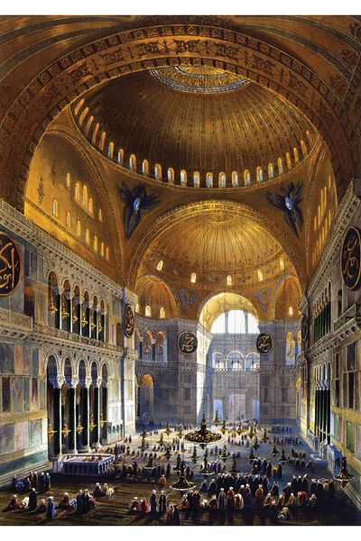 Art Puzzle Puzzle First Prayer at the Mosque of Hagia Sophia 1000 Pieces
