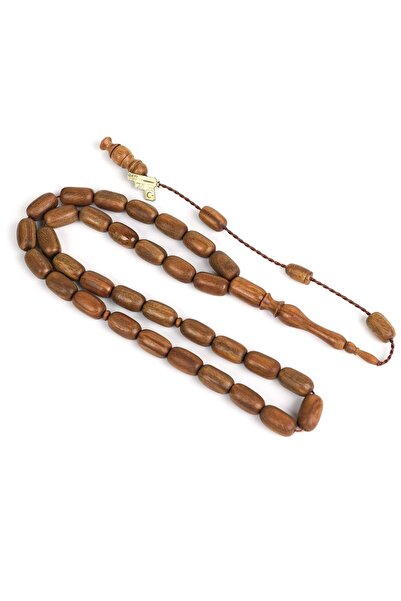 LapisDo مسبحة شجرة خشب الورد الأخضر مقطعة 8 × 14 مم