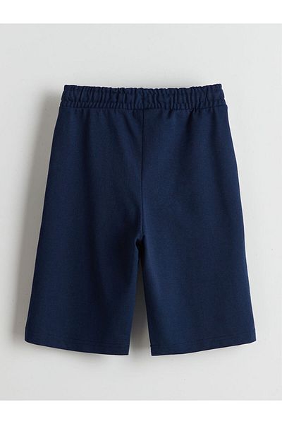 LC Waikiki Lcw Eco Navy Blue Elastic Waist Boys' Shorts