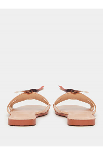 Take Two By Styli Flower Accent Flat Sandals