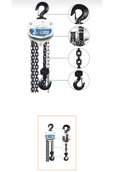 CMC ZİNCİRLİ CARASKAL 2 TON 5 m 2 ton