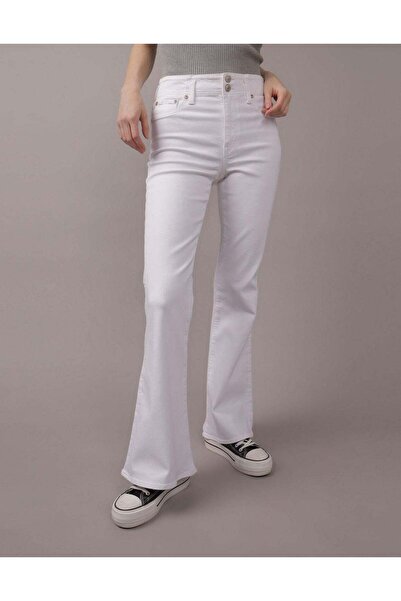 AMERICAN EAGLE بنطلون جينز AE Next Level Super High-Wisted Flare