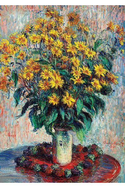 Art Puzzle Jerusalem Artichoke Flowers by Claude Monet 1000 Piece Puzzle