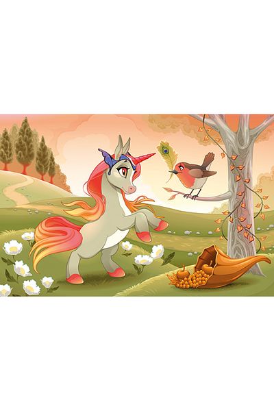 Art Puzzle Art Kids Innocent Pony 50 Piece Wooden Puzzle