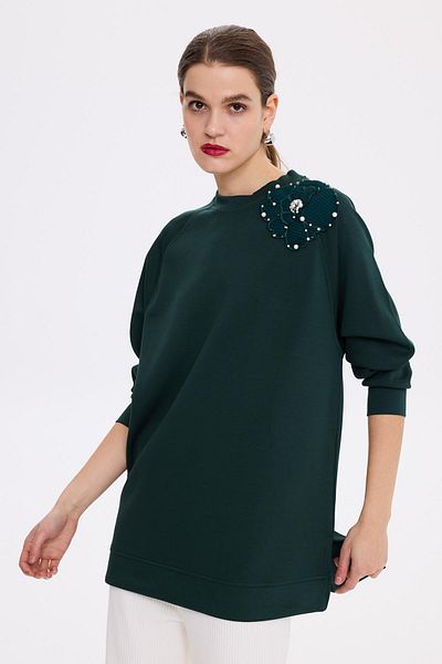 Missemramiss Comfort Sweatshirt with Accessories - Emerald 4631