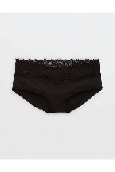 AMERICAN EAGLE Aerie Cotton Eyelash Lace Boybrief Underwear
