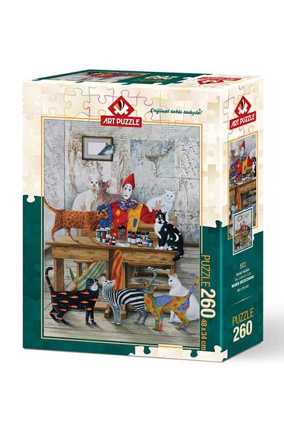 Art Puzzle Colorful Cats 260 Piece Puzzle
