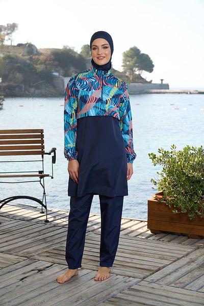 Estiva Quick-Drying Water Repellent Parachute Fabric Islamic Swimwear