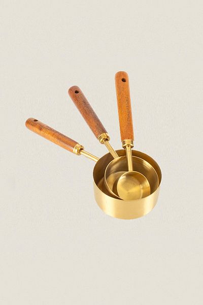 Yazz Atelier Wooden Handle Measuring Spoon Set