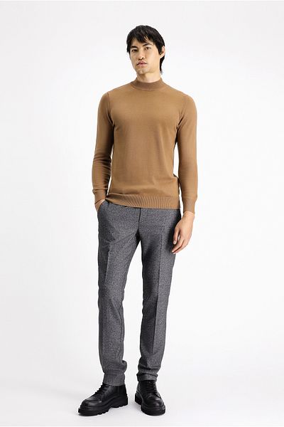 Kiğılı Cotton Knitwear Bato Collar Regular Fit Sweater