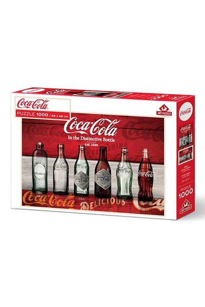 Art Puzzle Coca-Cola Vintage Bottles 1000 Piece Puzzle