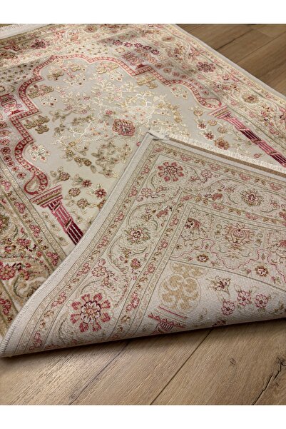 Tuğra TUĞRA  İPEK SECCADE HALI %100 BAMBU DOĞAL İPLİK 80x125 CM