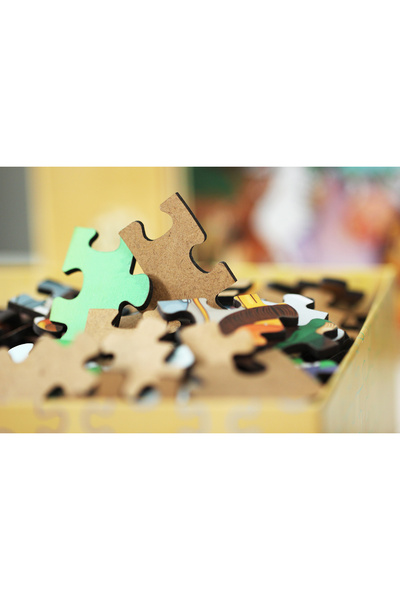 Art Puzzle Art Kids Okul Yolu 16 Parça Ahşap Puzzle