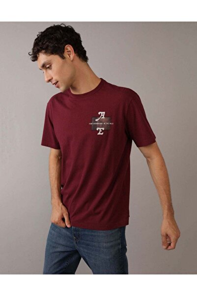 AMERICAN EAGLE تي شيرت بشعار AE