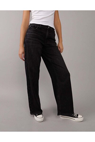 AMERICAN EAGLE AE Strigid Super High-Waisted Baggy Wide-Leg Ankle Jean