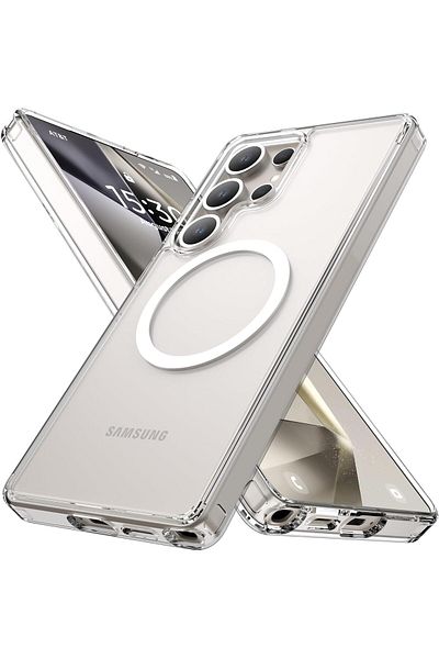 Raptic حافظة Galaxy S25 Ultra متوافقة مع Magsafe Crystal Magsafe Series غطاء شفاف غير أصفر