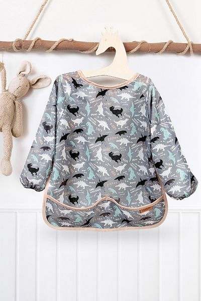 HAMUR Proof Long Sleeve Liquid Proof Event Food Activity Kindergarten Nursery Baby Kids Bib Junior 4-6
