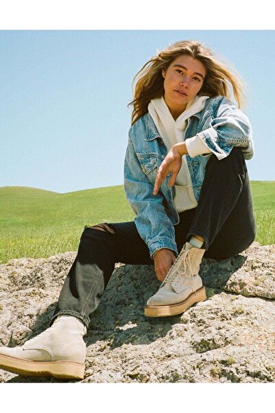 AMERICAN EAGLE بنطلون جينز AE Ripped ذو الخصر العالي من التسعينيات