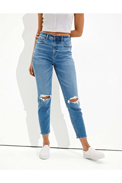 AMERICAN EAGLE بنطلون جينز ممزق ناعم من AE Ne(x)t Level