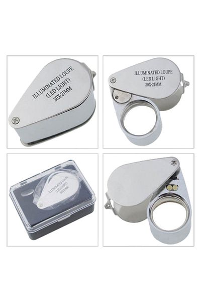 Nikula Metal Lighted Lup - with Special Box for Control, 30X21