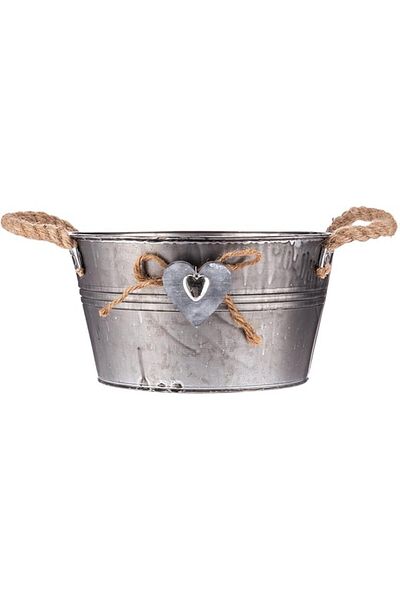 AKDC Tin Bucket 22Cm X 22Cm X 12Cm Silver