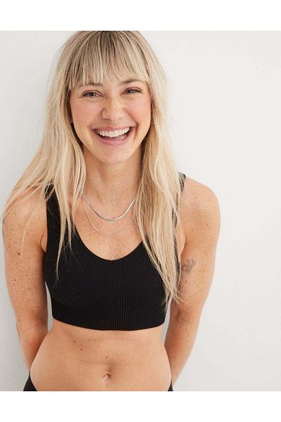 AMERICAN EAGLE حمالة صدر مبطنة بدون درزات من Superchill Voop